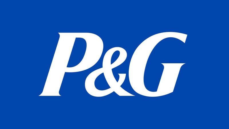 graphic shows Procter & Gamble log
