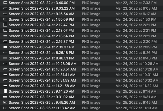 image shows unorganized digital folder due to the lack of a digital asset management taxonomy